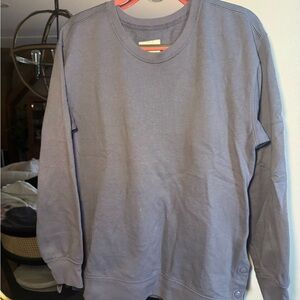 Abercrombie Casual Crewneck Sweatshirt in Dusty Blue
